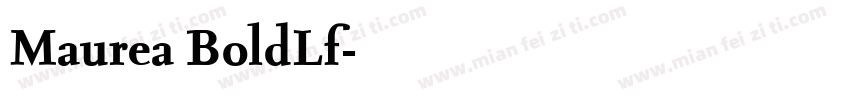 Maurea BoldLf字体转换
